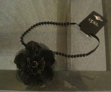 Beaded Flower Motif Headband