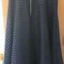Good-Feeling For Women Izabel London Stripe Midi Skirt Mesh Navy Image 3