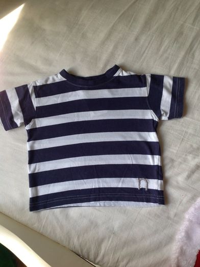 NEXT Navy & White Striped Teeshirt