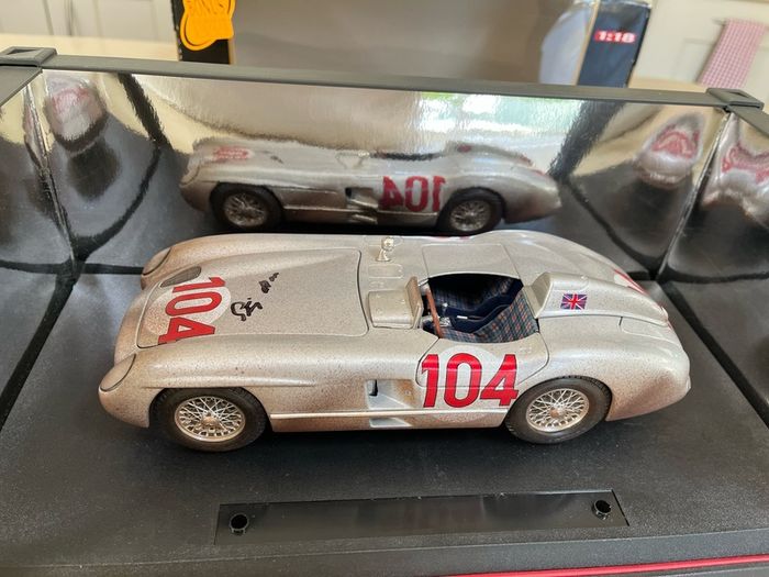 Mercedes 300 SLR 1/18 Dirt Version Signed by Stirling Moss COA