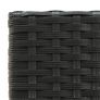 5 Piece Garden Bar Set Poly Rattan Black Image 10