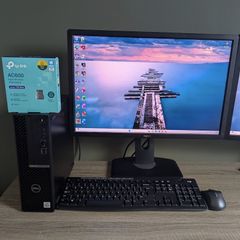 Dell Optiplex 5080 SFF PC Intel i5 10th Gen 24" IPS LCD Windows 11 & Office 2024 Pro, Wifi