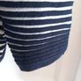 Cos Navy/Cream 100% Wool  Cardigan Size S Image 5