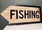Vintage Fishing Sign