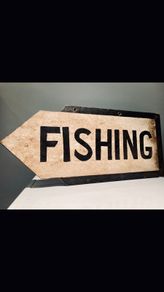 Vintage Fishing Sign