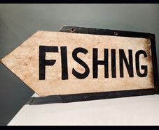 Vintage Fishing Sign