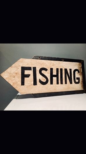 Vintage Fishing Sign