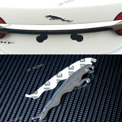 Silver leopard Emblem Auto Suv AllAdhesive 3D LOGO sticker Cartoon Decal chrome