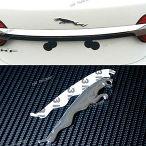 Silver leopard Emblem Auto Suv AllAdhesive 3D LOGO sticker Cartoon Decal chrome