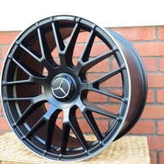 19" CS 63 Staggered AMG Type Matt Black Alloy Wheels Audi Seat Skoda Mercedes VW 5x112