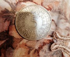 1951 Germany Silver 5 Mark Coin