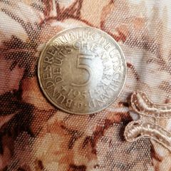 1951 Germany Silver 5 Mark Coin