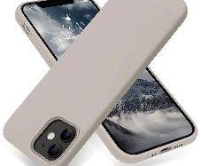 Liquid Silicone Case For Apple iPhone 12 Mini Luxury Thin Phone Cover Grey