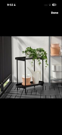 IKEA Olivblad plant stand black