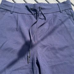 Noisy May Navy Drawstring Trousers with Pockets - Size M / Size 10-12 Fit