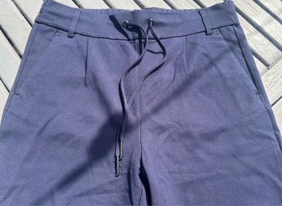 Noisy May Navy Drawstring Trousers with Pockets - Size M / Size 10-12 Fit