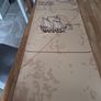 Retro worldmap sepia wall mural Image 3