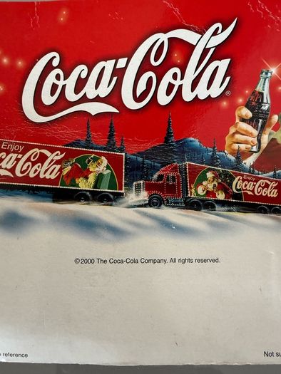 Vintage Christmas Coca cola truck