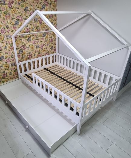 Kids Children Toddler Single Double Bed House