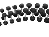 1-10 kg Hex Rubber Dumbells Pack
