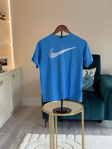 Boys Blue Short Sleeve Nike DRI Fit T-Shirt