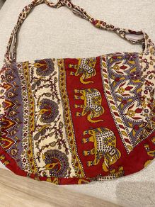 Fabric shoulder bag