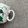 Vintage Nursery Rhyme Childs Mug There Was An Old Woman Who Lived In A Shoe Green White Retro Image 5