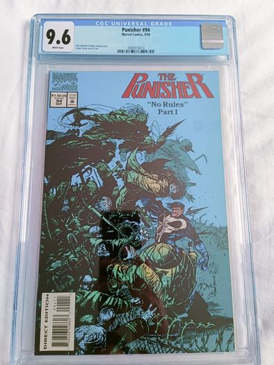 The Punisher Issue 94 CBCS / CGC 9.6 Certified Graded Comic Framed  DC Marvel