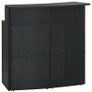 3 Piece Garden Bar Set Black Image 5