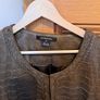 Ellen Tracy Genuine Leather Jacket Textured Braided Detail Size UK 16 (US 12) Image 2