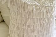 Kylie Minogue White Tassel Cushion