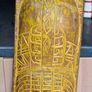 A Large Traditional Hand Carved Wood Shield Totem, Postage Available or collection, Measurements are in the photo's Image 3