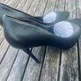 River Island Black Leather Stilettos Image 5