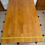 Used Solid Wood Table in Very Good Condition and 6 Brand New and Unused Solid Wood Chairs to Match Image 5