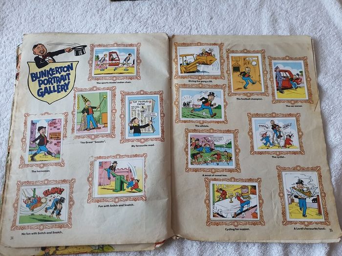 Beano Sticker Book 98% Full + Spare Book about 50% full