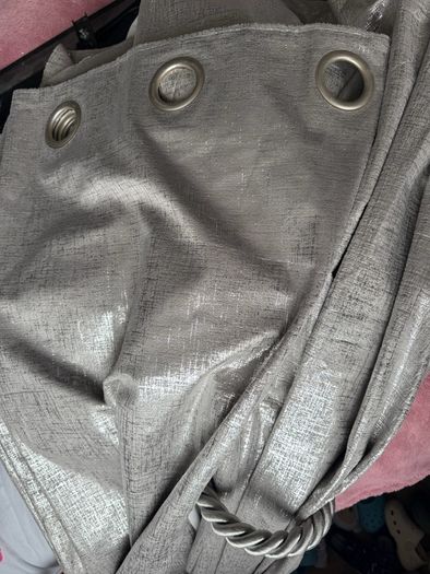 90x90 silver grey curtains