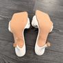 EGO white braided mule heels Image 3
