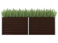 main image for ad Garden Raised Bed Brown 240x80x77 cm Galvanised Steel