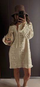 h&m crochet dress