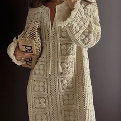 h&m crochet dress