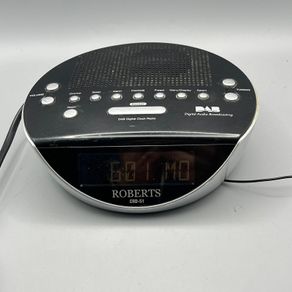 Roberts Clock Radio CRD-51 DAB/FM- RDS (Black/Silver)