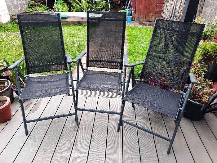 Garden chairs x 3