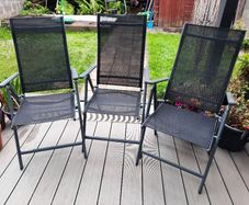 Garden chairs x 3
