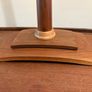 Vintage teak and beech Turned wood table lamp c1970 Image 8