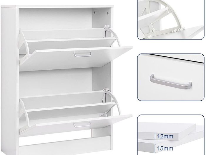 Shoe Cabinet with 2 Compartments - Free Delivery Nationwide