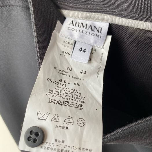 Armani Grey Skirt with Back Pleats