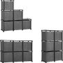 6-Cube Storage System with 6 Fabric Boxes - Free Delivery Nationwide Image 4