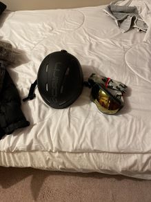 ski Goggles and helmet