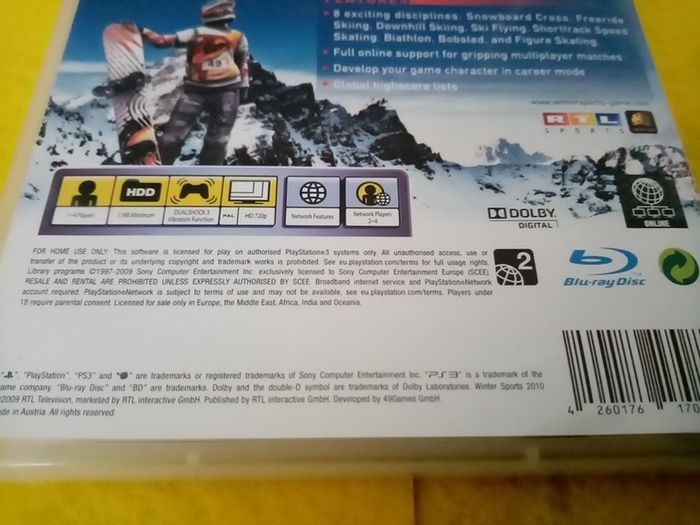 Winter Sports The Great Tournament 2010 PlayStation 3 Ps3 Games Original