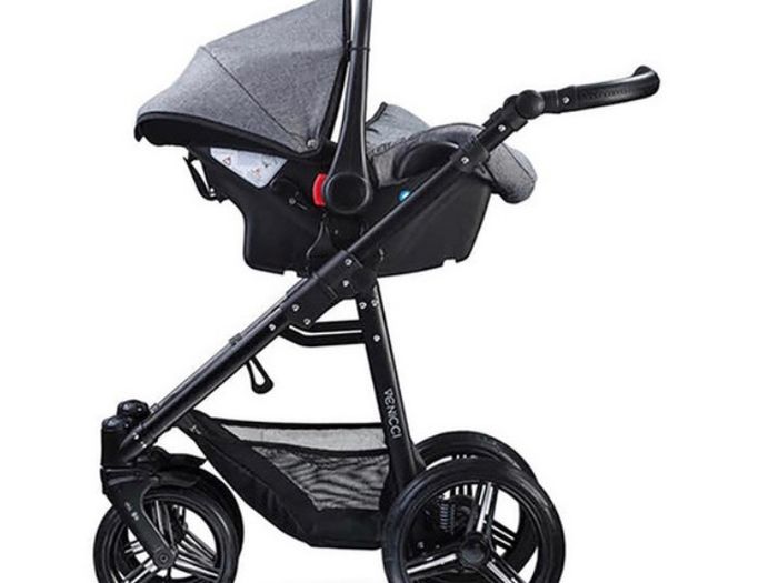 Venecci grey/black buggy, perfect condition with everything in pictures and also isofix base for car seat